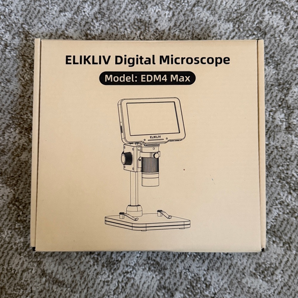 Elikliv Microscope LCD Digital 1000x with 8 Adjustable LED Lights—EDM4 4.3-Inch - Picture 9 of 9